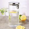 Bambelaa! Wasserkrug Wasserkrug Borosilikatglas 1,3L mit Edelstahl Deckel Bild 5