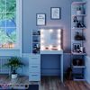 Schminktisch Meryl Weiß 80 cm mit LED Beleuchtung Vicco Bild 5