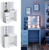 Schminktisch Meryl Weiß 80 cm mit LED Beleuchtung Vicco Bild 2