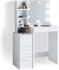 Schminktisch Meryl Weiß 80 cm mit LED Beleuchtung Vicco Bild 4