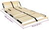 vidaXL Bett-Lattenrost Braun 70 x 190 cm Massivholz Buche 42015238 Bild 2