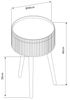 Beistelltisch Bongard mit Stauraum Ø38x48 cm Weiß [en. casa] Bild 2