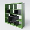MINECRAFT - Bücherregal, Regal mit 15 Fächern, Gaming Möbel mit dunklem Minecraft Design Bild 4