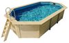 Achteck-Pool X4 400x611 cm, Holz kdi/Folie blau, Karibu Bild 2