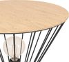 Eglo 99794 Tischleuchte DESIERTO E27 1X40W Stahl, Holz schwarz, braun H:54cm Ø45cm mit Fußtrittschalter Bild 5