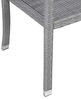 Casaria® Gartenbank Sitzbank Wetterfest Kunststoff 320kg Belastbarkeit Rückenlehne 122x58 cm Garten Balkon Terrasse Bank Ergonomisch Polyrattan Grau Bild 5