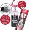Dimono Rotweinglas XXL Rotweinglas–750ml Weinglas-Set für Abendessen, Partys & Geschenke, Glas, Weinflaschen Glas 750 ml mit Reinigungskugeln Bild 2