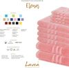 Lavea 2er Set Duschtuch 70x140 cm, Frottierserie Elena, Pastellrosa Bild 3