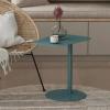 en. casa 'Nastätten' Beistelltisch, Metallgestell, Blau, 50 x 50 x 38 cm