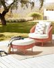 Gartensessel mit Ottomane ARCILLE Pfirsichrosa Bild 2
