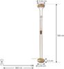 Lindby Stehlampe Josefin, LED, Metall, Bronze warmweiß IP20, 1 x 17 W LED + 1 x 5 W LED, warmweiß Bild 4