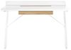 Schreibtisch weiß / heller Holzfarbton 120x60 cm Schublade FOCUS Bild 5