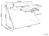 Schreibtisch weiß / heller Holzfarbton 120x60 cm Schublade FOCUS Bild 3