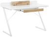 Schreibtisch weiß / heller Holzfarbton 120x60 cm Schublade FOCUS Bild 4