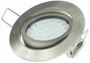 LED Einbauleuchte, 3W, 370lm, Ø71mm, Edelstahl, flach, schwenkbar Bild 3