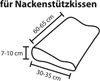 Traumschlaf Universal Bezug für Nackenstützkissen|S-M, Höhe 7-10 cm| silber Bild 3