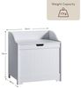 Home Discount priano Badezimmer Schrank Schrank Brust Mülleimer Holzkorb Einheit Wäschesack, Weiß Bild 5