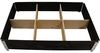 Hochbeet stapelbar 120 x 80 x 19,5 cm schwarz – Modular erweiterbar mit verzinkten Scharnieren für Garten & Terrasse Bild 2