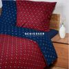 Schiesser Feinbiber Bettwäsche Set Nahla aus weicher, wärmender Baumwolle, Farbe:Rost und Dunkelblau, Größe:135x200 cm Bild 4