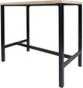 HOME DECO FACTORY Stehtisch und 4 Hocker Loka, Braun/Schwarz, 100 x 86 x 60 Bild 3