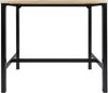 HOME DECO FACTORY Stehtisch und 4 Hocker Loka, Braun/Schwarz, 100 x 86 x 60 Bild 2