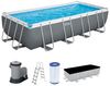 Bestway Steel Pro 56465 14812 l Gerahmter Pool Leiter Blau Grau 109 2 kg Bild 1