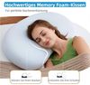 EGO HOME Memory-Schaum Kissen 65x40 cm gegen Nackenschmerzen - Ergonomisches Nackenkissen, Kopfkissen 40x65 cm, Nackenstützkissen für Seitenschläfer, Rückenschläfer, Bauchschläfer Bild 4