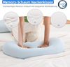 EGO HOME Memory-Schaum Kissen 65x40 cm gegen Nackenschmerzen - Ergonomisches Nackenkissen, Kopfkissen 40x65 cm, Nackenstützkissen für Seitenschläfer, Rückenschläfer, Bauchschläfer Bild 3