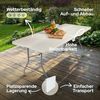 Arebos Klapptisch 182 x 74 x 74 cm Campingtisch Partytisch Gartentisch Buffettisch Bild 3