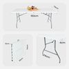Arebos Klapptisch 182 x 74 x 74 cm Campingtisch Partytisch Gartentisch Buffettisch Bild 2