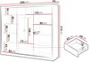 Kleiderschrank Lylkun Lux 250 (Farbe: Cashmere / Cashmere + Wotan Eiche) Bild 3