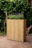 VIVANNO Pflanzkübel Raumteiler Sichtschutz Holz ELEMENTO Braun 64x25x75 cm Bild 2