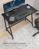 Vasagle Schreibtisch, Computertisch mit Stahlrahmen, Tischplatte im Vintagestil, Homeoffice-Tisch, einfache Montage, 50 x 100 x 75 cm, Industrie-Design, ebenholzschwarz-tintenschwarz LWD040B56 Bild 5