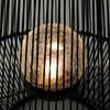 esotec LED Solarleuchte 2x Windlicht Ilona H31,5+51cm POLYRATTAN Bruchglaskugel 2800K 102209, LED fest integriert Bild 3