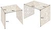 riess-ambiente Couchtisch ABSTRACT 50cm gold (Set, 2-St), Wohnzimmer · Metall · eckig · Modern Design Bild 3