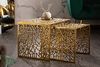 riess-ambiente Couchtisch ABSTRACT 50cm gold (Set, 2-St), Wohnzimmer · Metall · eckig · Modern Design Bild 2