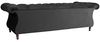 Ivette Sofa 3-Sitzer Samtvelours Schwarz Buche Nussbaumfarben Bild 3