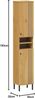 Badhochschrank 35x190cm 'Detroit' Kiefer massiv eichefarbig & schwarz Bild 3