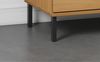Badhochschrank 35x190cm 'Detroit' Kiefer massiv eichefarbig & schwarz Bild 5