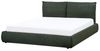 Wasserbett Stoff VINAY 160 x 200 cm Dunkelgrün Bild 1