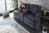 riess-ambiente Sessel HOLLYWOOD dunkelgrau - Kinosessel, Fernsehsessel, verstellbar, Wohnzimmer · Getränkehalter · Strukturstoff · Federkern · Modern Bild 4