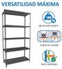 Simonrack Schwerlastregal, Lagerregal, 180 x 80 x 30 cm, Metallregal, Kellerregal, Biegestelle 180 kg, 5 Fachböden, Antracite - Simonclick Bild 4