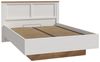 Forte Bohol Bett 160, Landhausstil Bett mit Lattenrost, Holzwerkstoff, Riviera Eiche/Sibiu Lärche Hell Dekor, 156,2 cm breit, 102,9 cm hoch, 206,4 cm tief Bild 4