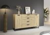 Sideboard >Aditio Box< in Eiche Artisan Dekor, Holzwerkstoff - 160x92x44 (BxHxT) Bild 2