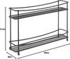 METALTEX 360851000 Kumino Lava Gewürzregal 2-Etg. 33 x 8 x 21 cm TouchTherm, matt schwarz Bild 5