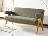 Sofa 2-Sitzer TAMRE Bouclé Grün Hellbraun Bild 2