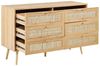 Kommode mit 6 Schubladen PEROTE 75 cm Heller Holzfarbton Bild 4