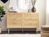 Kommode mit 6 Schubladen PEROTE 75 cm Heller Holzfarbton Bild 2