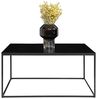 Moderner Design Couchtisch LEVEN schwarz ca. 60x90x45cm Industrial Look Bild 5