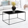 Moderner Design Couchtisch LEVEN schwarz ca. 60x90x45cm Industrial Look Bild 3